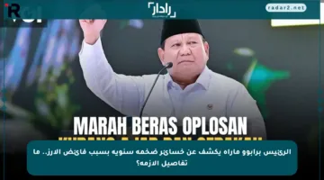 الرئيس برابوو ماراه يكشف عن خسائر ضخمة سنوية بسبب فائض الأرز.. ما تفاصيل الأزمة؟